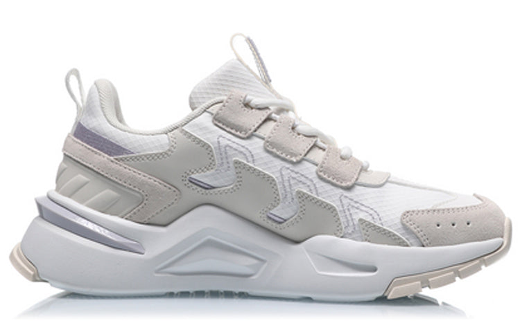 (WMNS) Li-Ning Sport Leisure 'White Grey' AGCQ384-1