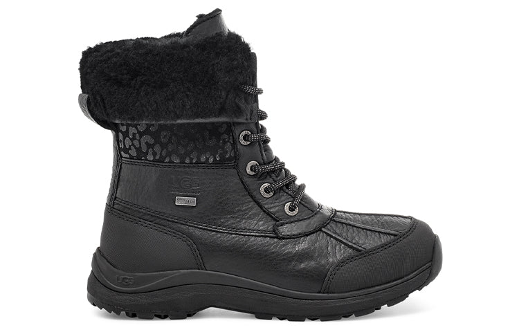 (WMNS) UGG Adirondack III Snow Leopard Snow Boots Black 1112311-BLK