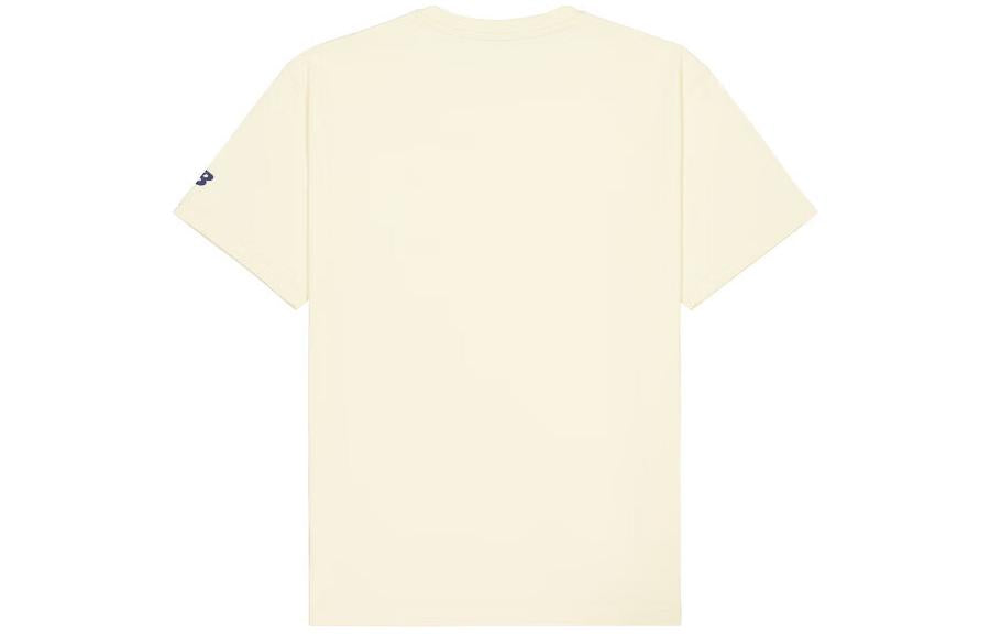 New Balance Small NBSC Graphic T-Shirt Asia Sizing 'Beige Navy' AMT42331-CAU