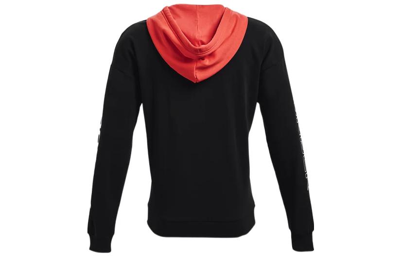 Under Armour Rival Colorblock Fleece Full Zip Jacket 'Black White Orange' 1361605-001