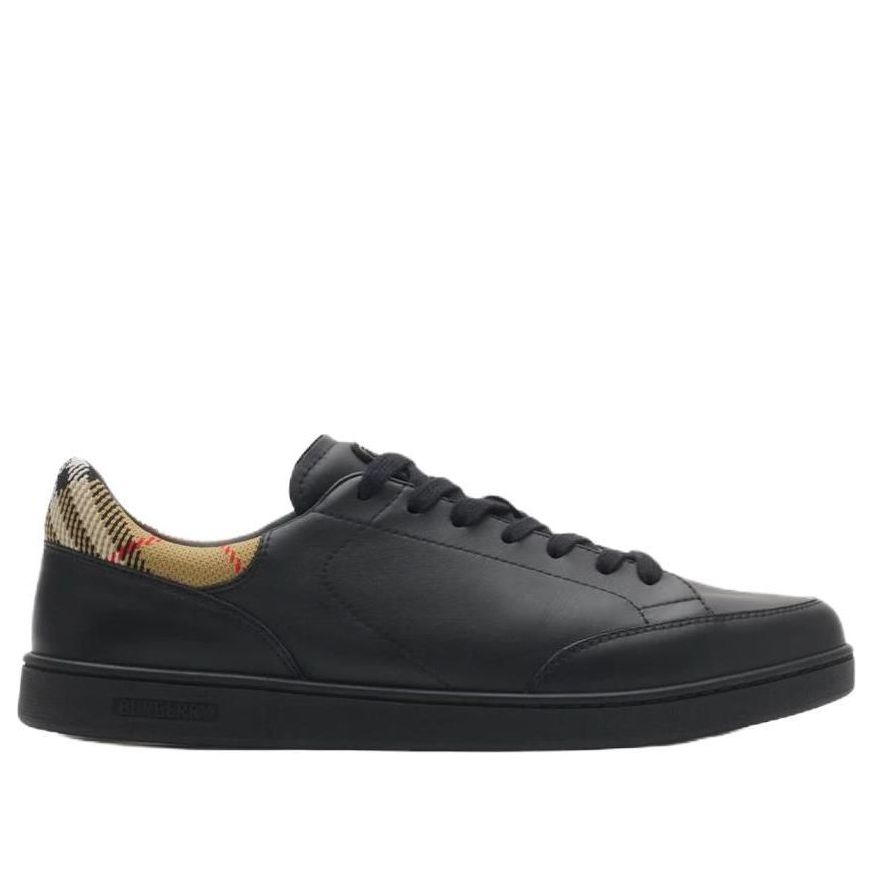 Burberry 26 Leather Set Sneakers 'Black Sand Beige' 81188511