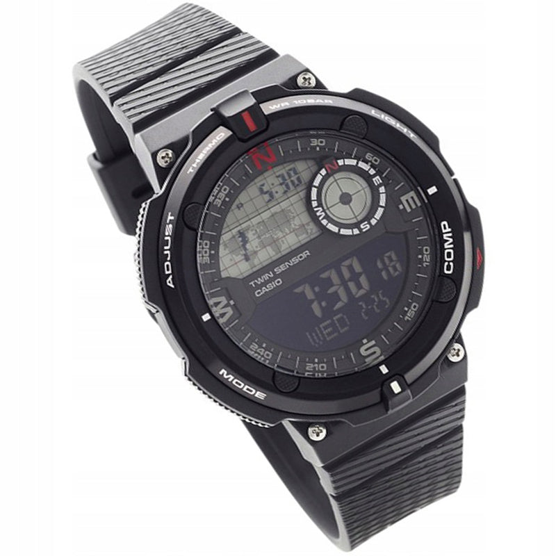 Men's CASIO OUTGEAR Series Watch Mens Black Digital SGW-600H-1B
