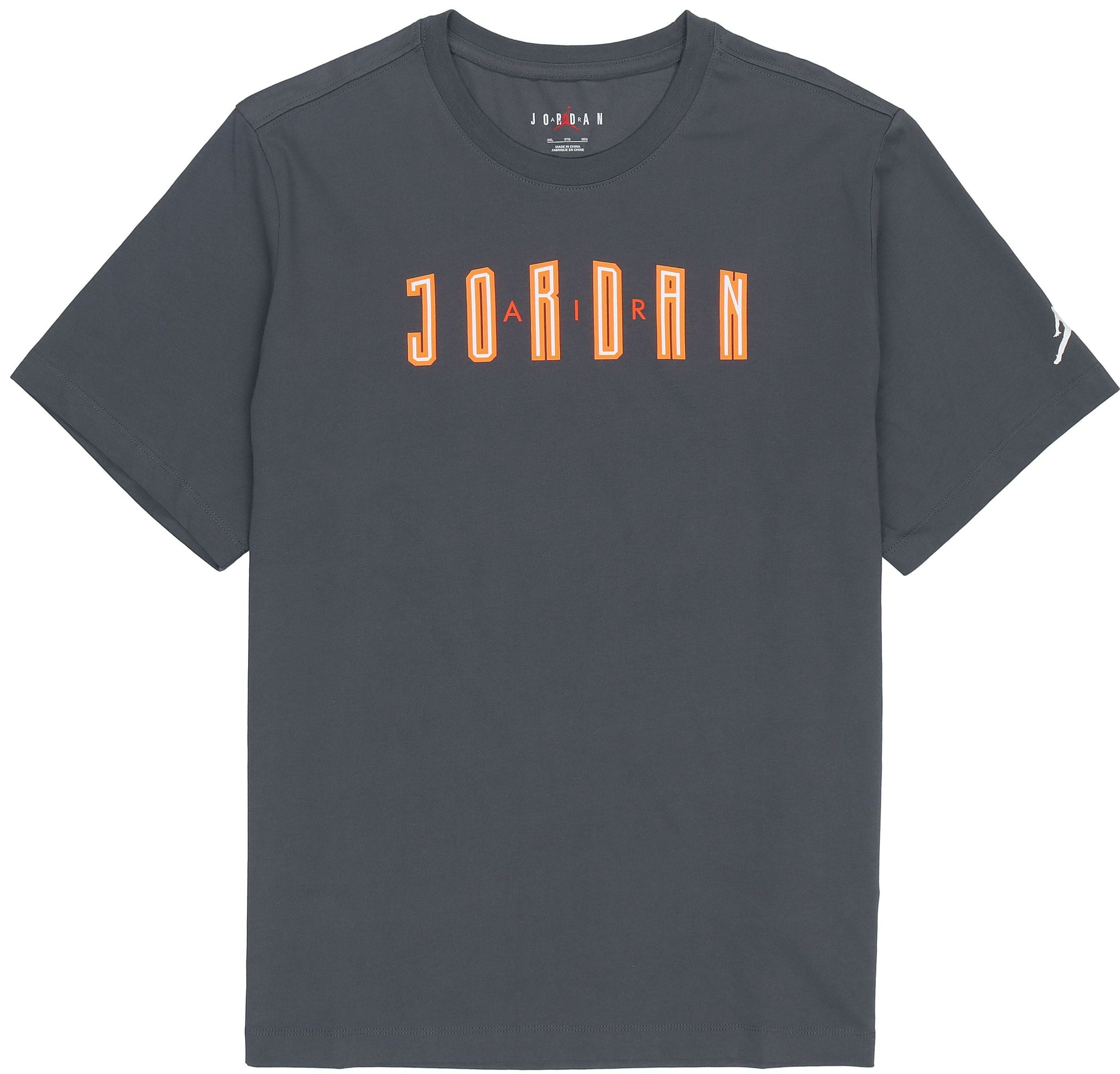 Air Jordan Sport Dna Sports Breathable Printing Casual Short Sleeve Gray DA9909-068