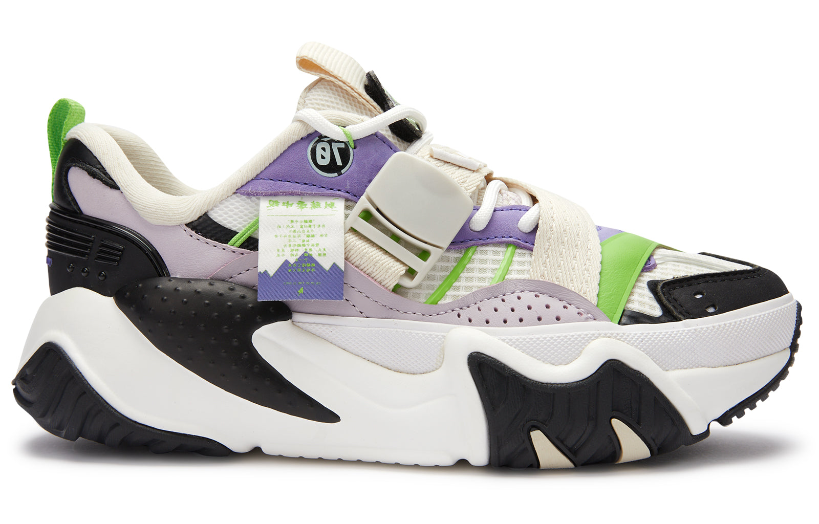 (WMNS) Li-Ning X-Claw Lite x 70HYBD 'White Purple Green' LGGR024-1