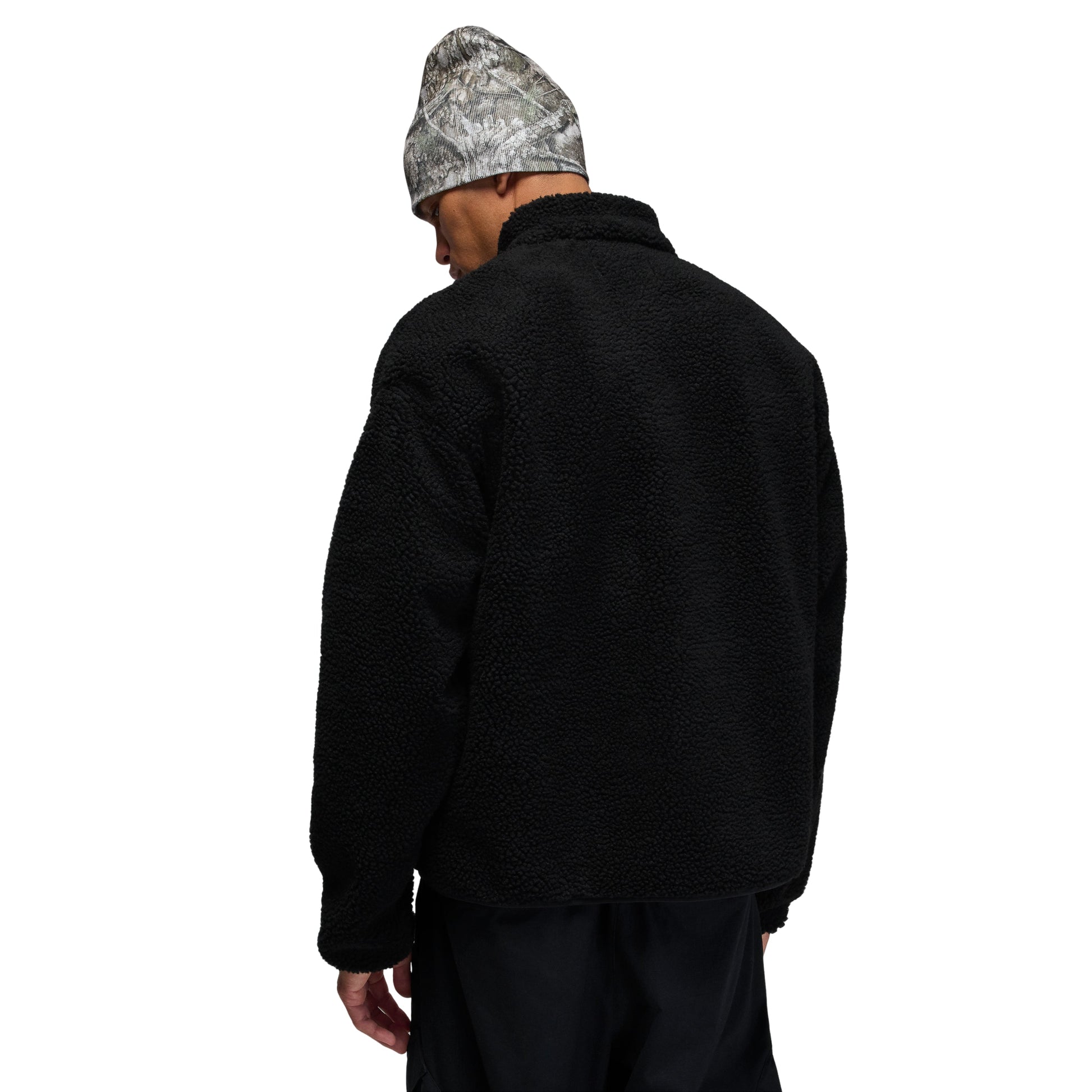 Air Jordan Flight Mountainside Faux Fur Jacket 'Black White' HV0778-010