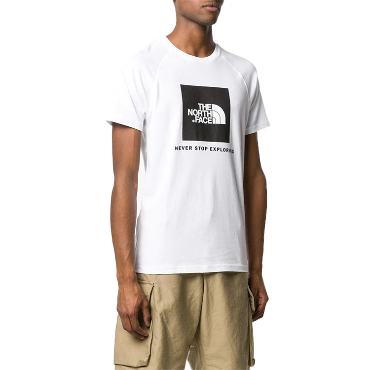 Men's THE NORTH FACE Logo Short Sleeve White NF0A3BQOFN41