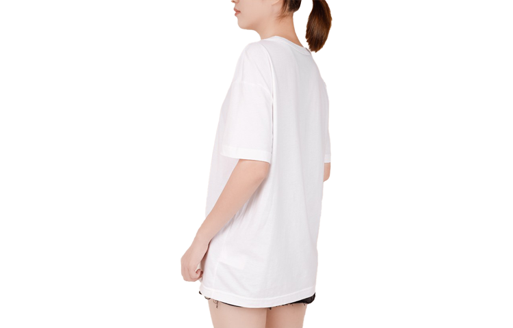 (WMNS) Nike logo Printing Casual Sports Short Sleeve White CW2857-101