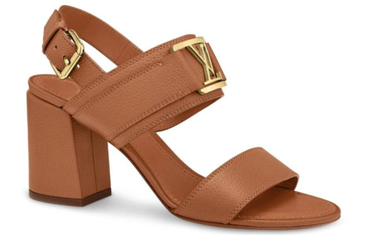 (WMNS) LOUIS VUITTON LV Horizon Straps Heel 'Brown' 1A63XB