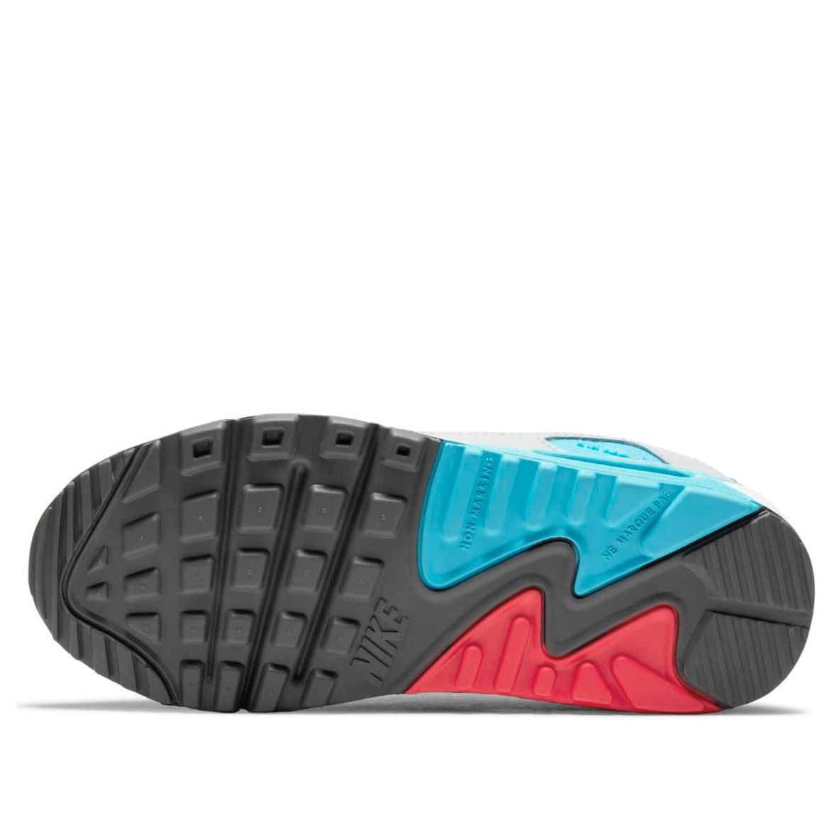 (GS) Nike Air Max 90 Leather 'White Chlorine Blue' CD6864-108