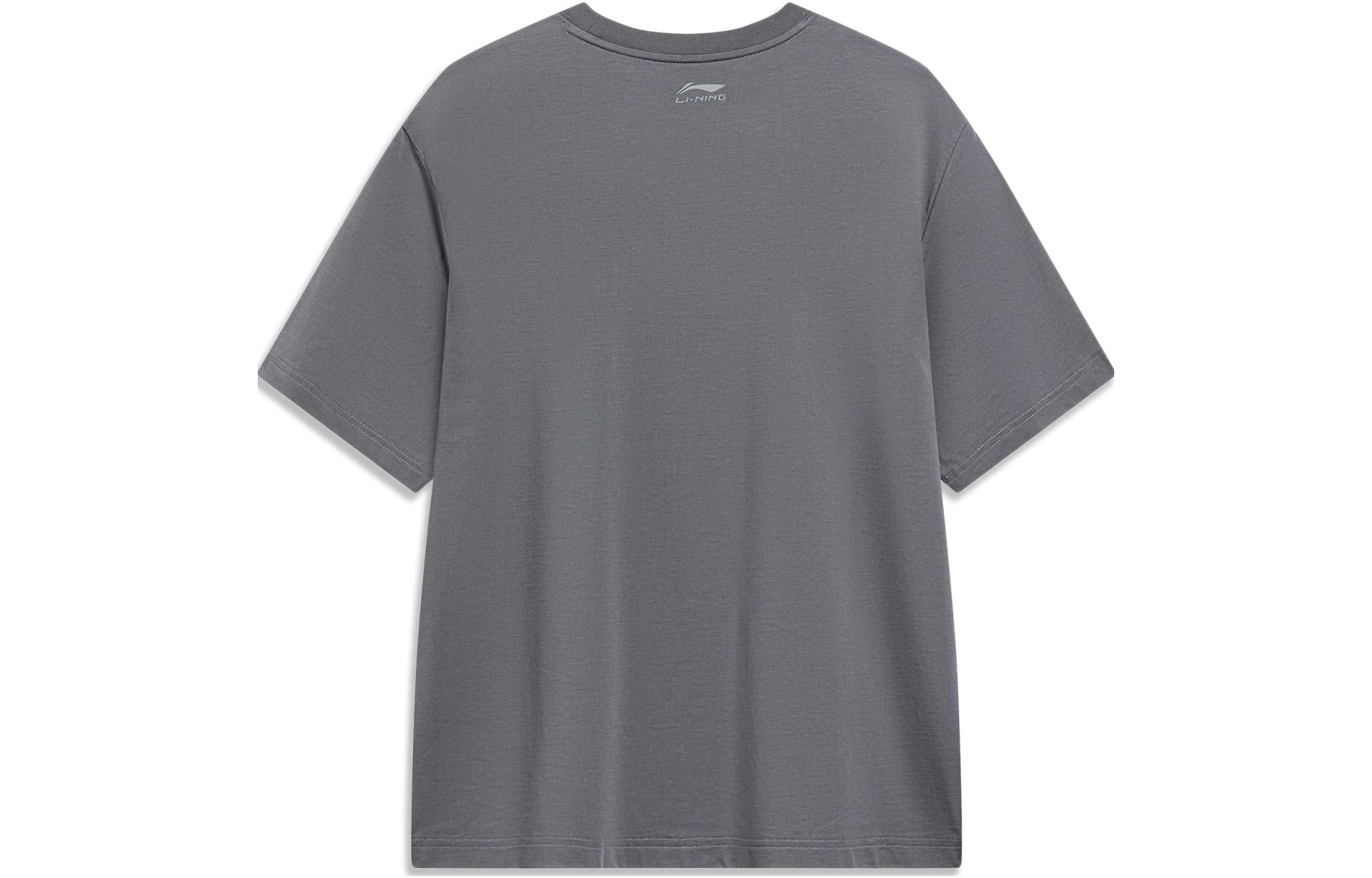 Li-Ning Hoops Comics Graphic T-shirt 'Smoke Grey' AHST569-3
