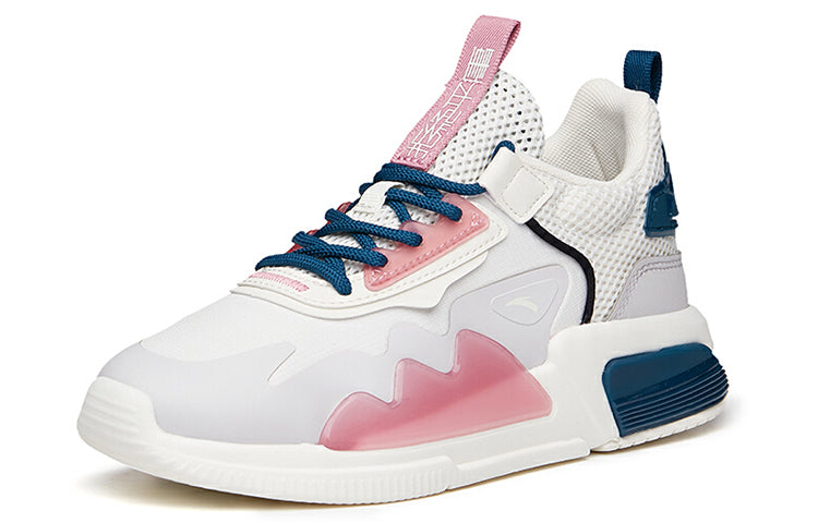 (WMNS) ANTA Life Series Sneakers 'Refuse Mediocrity White Pink Blue' 122138800-3