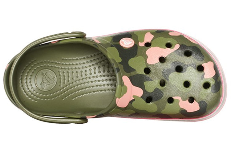 Crocs Classic Clog Beach Sandals Green Pink 205579-3S9
