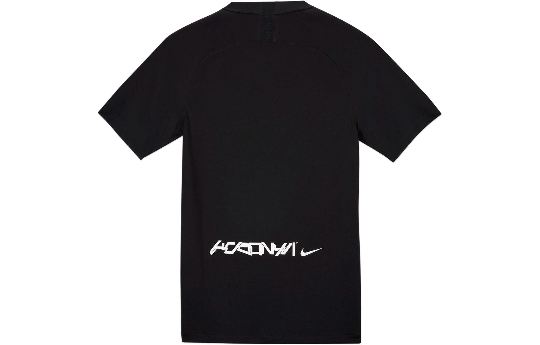 Nike x ACRONYM Crossover Fan Edition Printing Logo V neck Short Sleeve US Edition Black DC8808-010