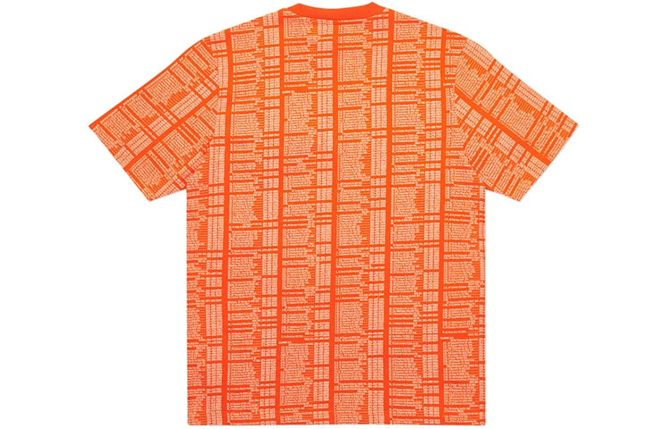 PALACE Bell Man Allover Alphabet Printing Short Sleeve Unisex Red P19ES018