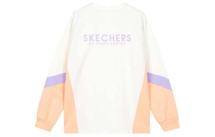 (GS) Skechers Diamond Series Sweater 'White Beige Purple' L123G018