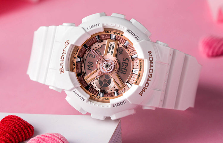 CASIO Baby-G 'White Pink' BA-110-7A1