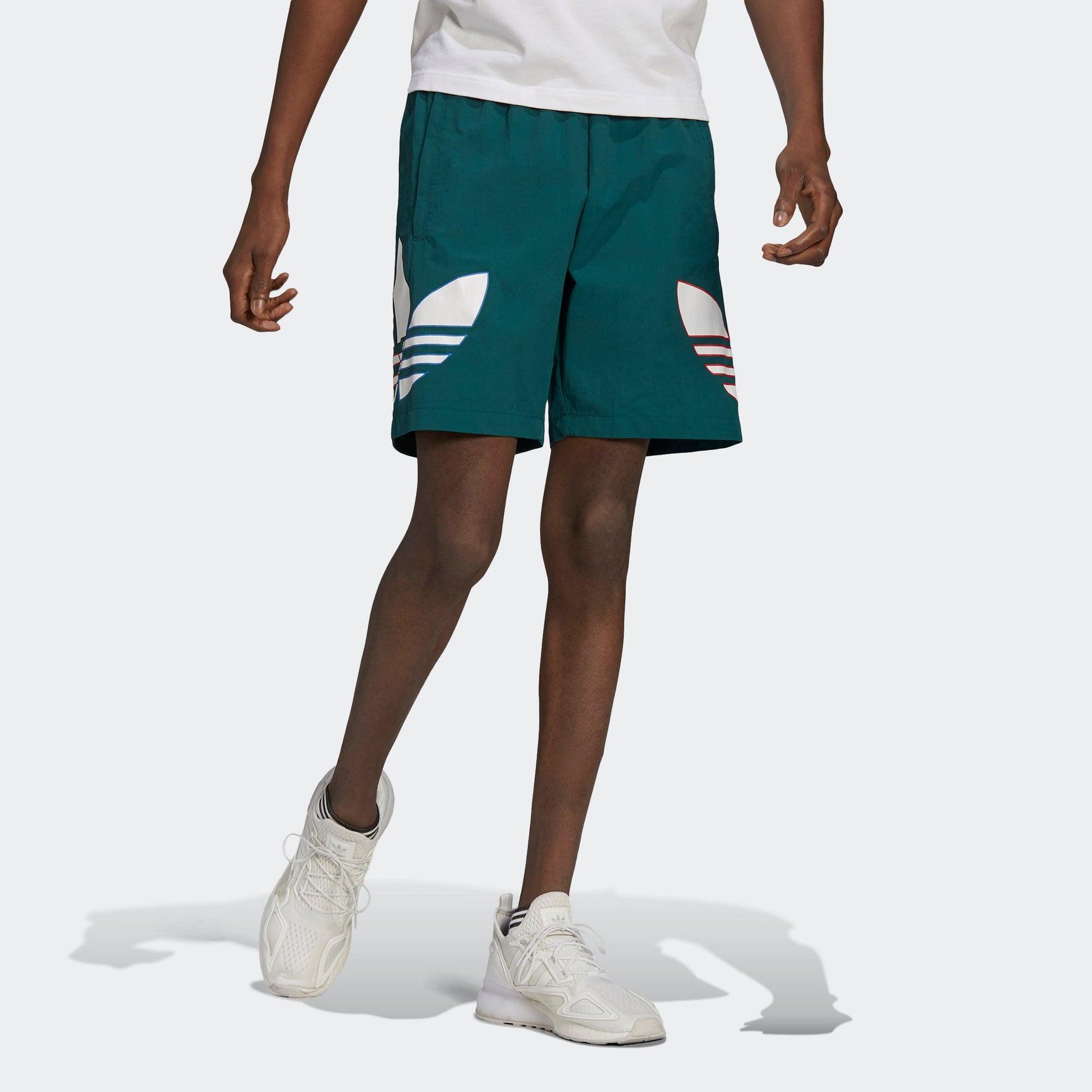 adidas originals Tricolor Short Men's Green H09358