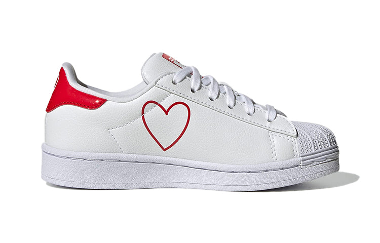 (PS) adidas originals Superstar 'White Red' FW0821