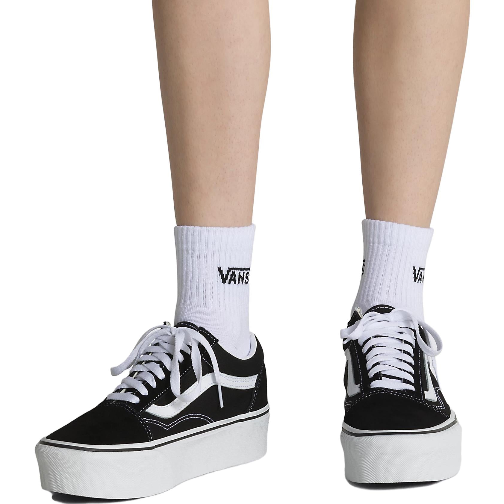 (WMNS) Vans Half Crew Socks 1 Pair 'White' VN0A4PPGWHT