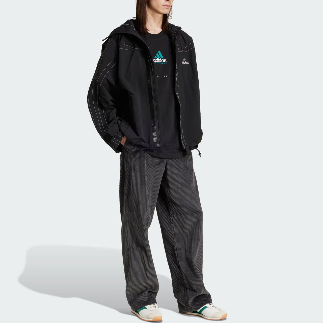 adidas EQT Graphic T-Shirt Asia Sizing 'Black' JN4848