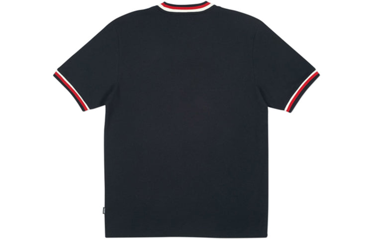 PALACE Contrasting Colors Alphabet Printing Loose Round Neck Black T-Shirt P14ES017