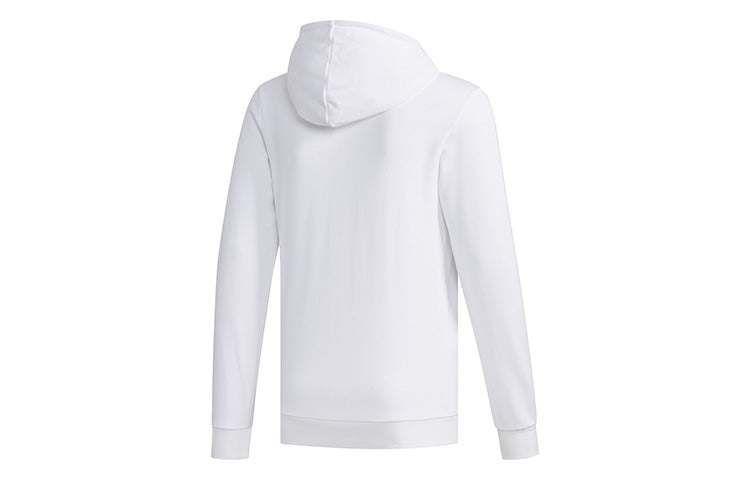 adidas Hooded Jacket Sports Coat Men White EJ7056