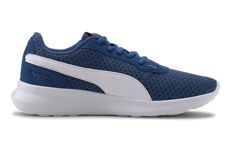 (GS) PUMA ST Activate Low Top Running Shoes White/Blue 369069-11