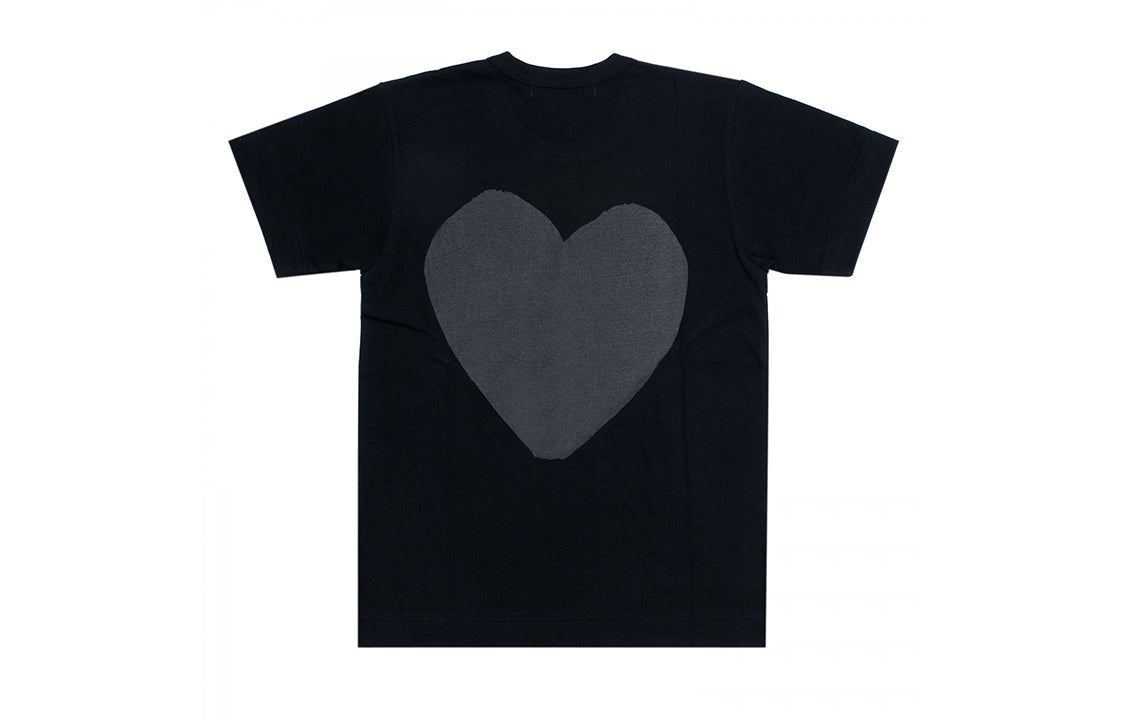 COMME des GARCONS PLAY Heart Shape Printing Short Sleeve Tee 'Black' AZ-T190-051-1