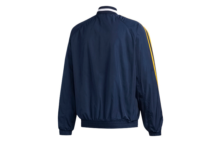 adidas originals Embroidery Logo Sports Jacket Coat Male Blue GD2095