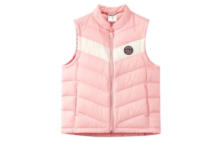 (GS) Skechers SKX Down Vest 'White Purple Pink' P422G012