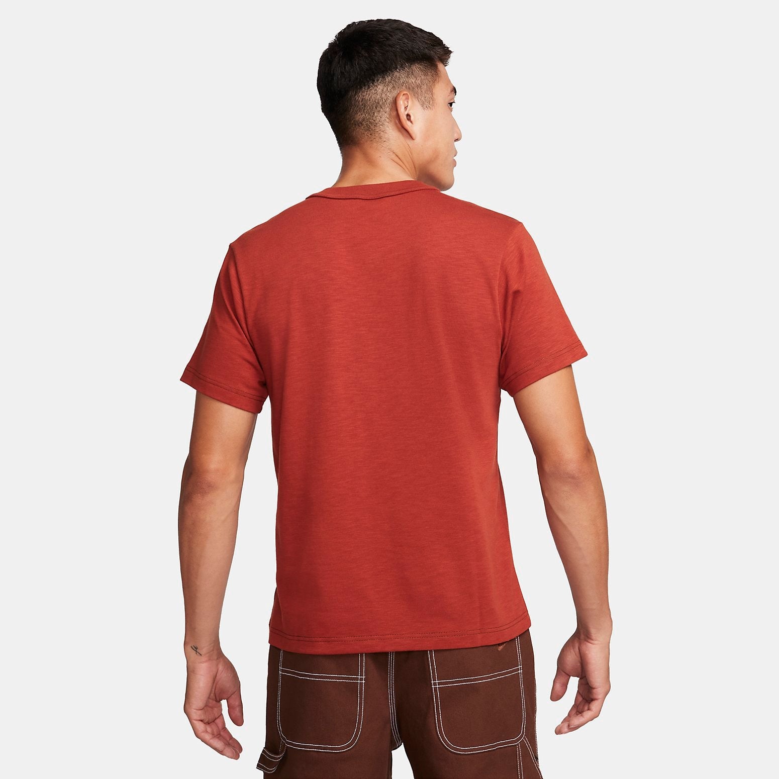 Nike Life Short-Sleeve Knit Top 'Orange' FN2645-832