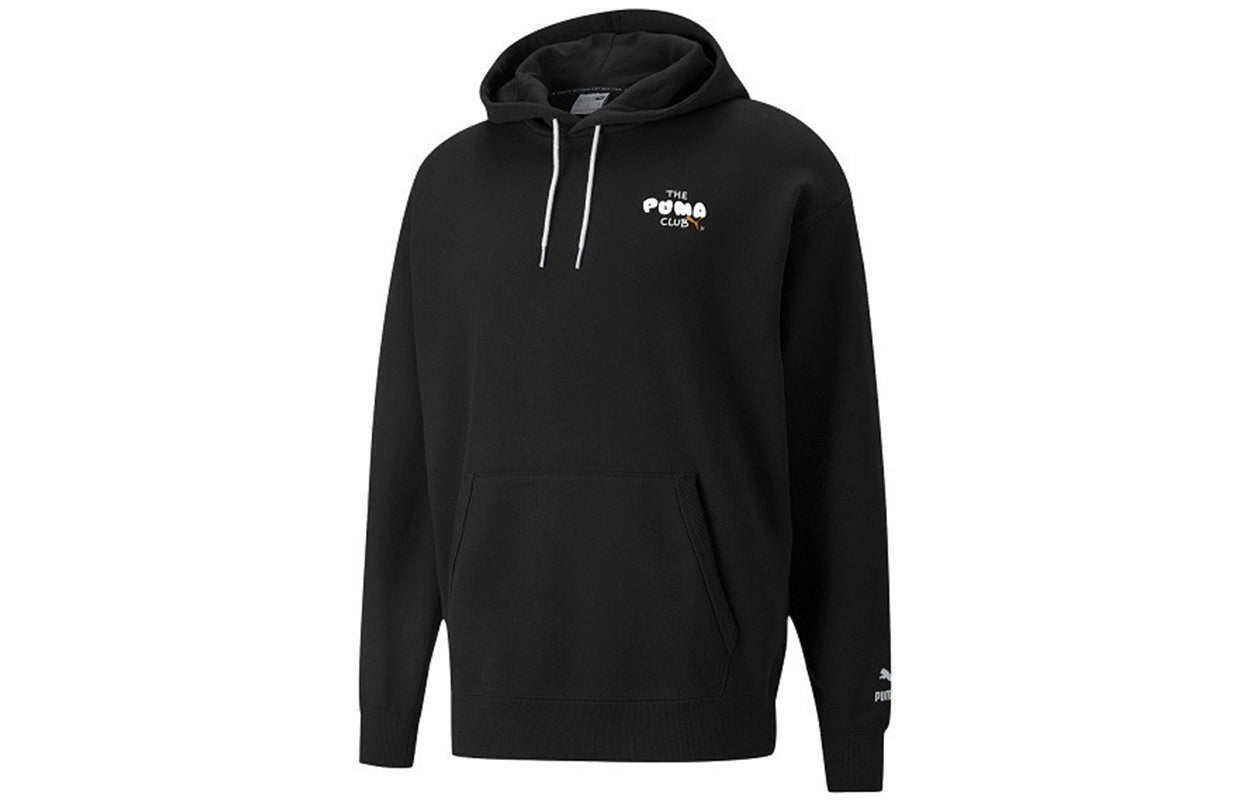 PUMA Club Graphic Living Series Funny Printing Knit Sports Black 533198-01