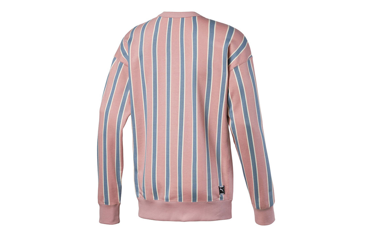 PUMA Downtown Long Sleeve Sweater 'Pink Blue' 596029-14
