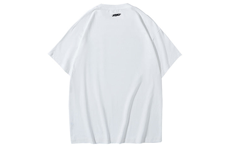 PJs Vigor Multi-Color Pattern Printing Short Sleeve Unisex White 20SSTS1020-P