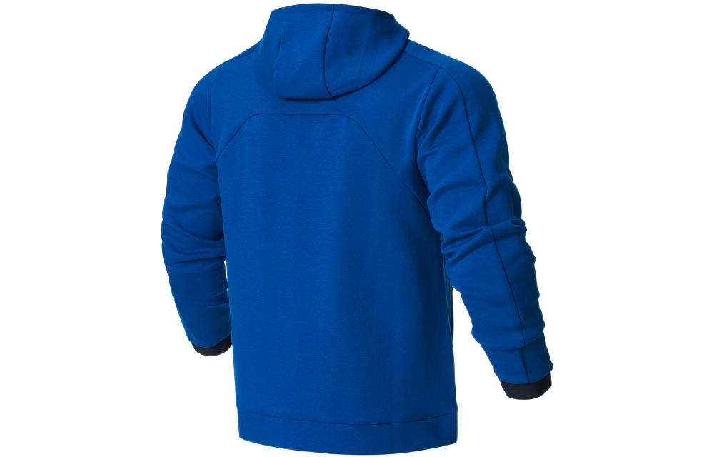 New Balance Logo Sportswear Tech Fleece Windrunner Jacket Asia Sizing 'Blue Black' AMJ21178-BGV
