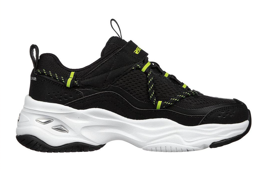 (GS) Skechers D'LITES 4.0 'Black' 405210L-BKGY
