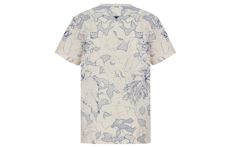 DIOR Around The World Cotton And Linen Blend For Blue 043T03PR446-X5882