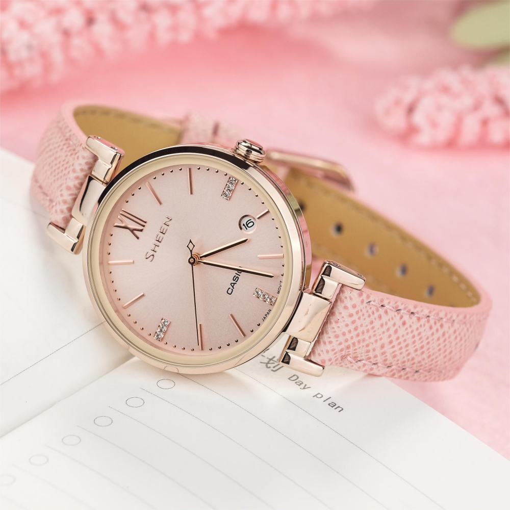 CASIO SHE-4053CGL-4A Waterproof Analog SHEEN SHE-4053CGL-4A