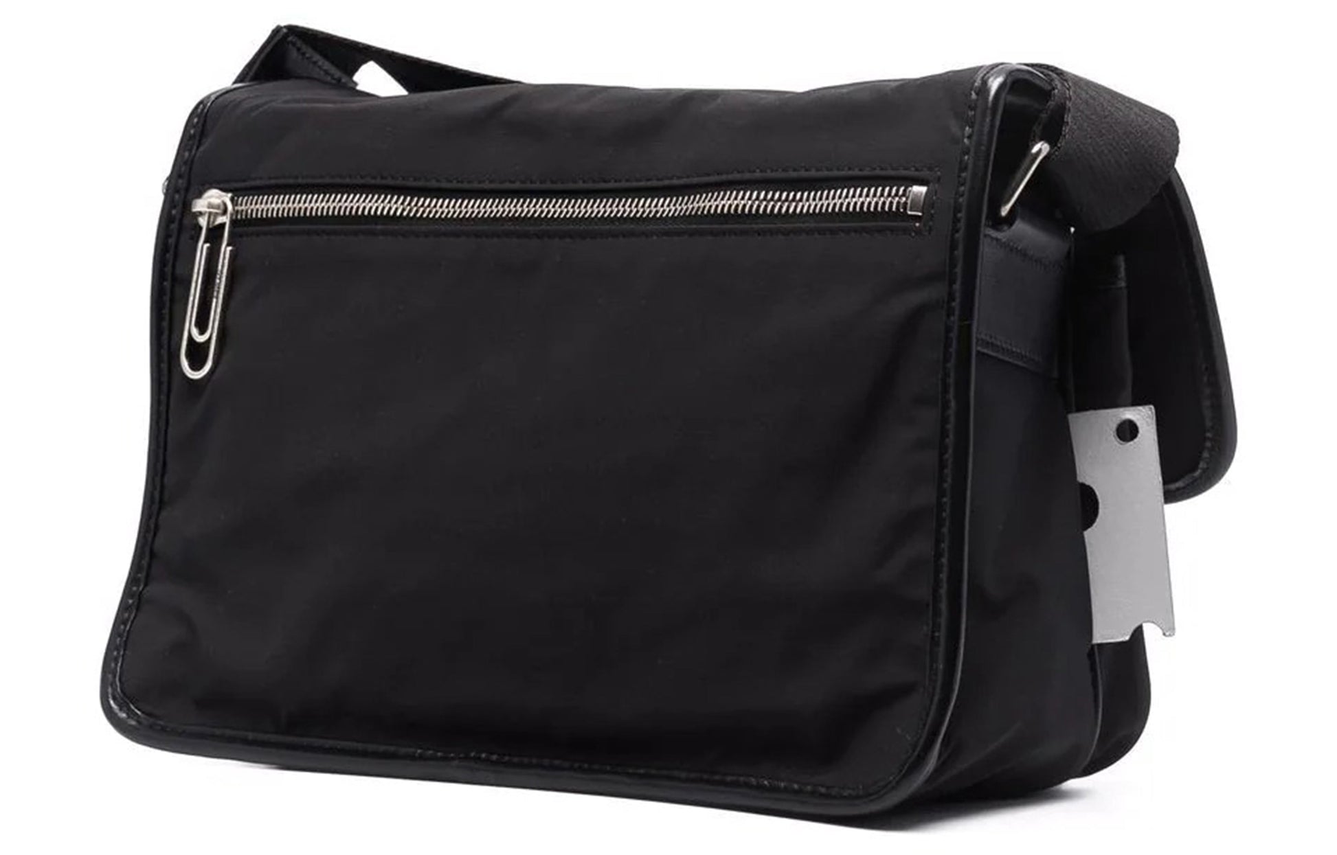 Men's Off-White Buckle Shoulder Bag Messenger Bag Black OMNN030F21FAB0011010