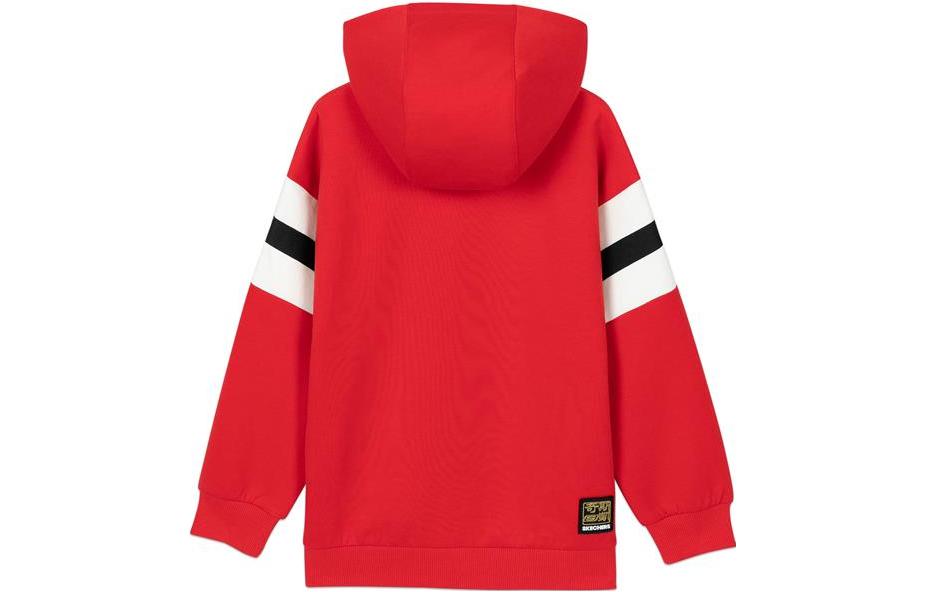 (GS) Skechers CNY Series Logo Printed Hoodie 'Red Black' L121B017