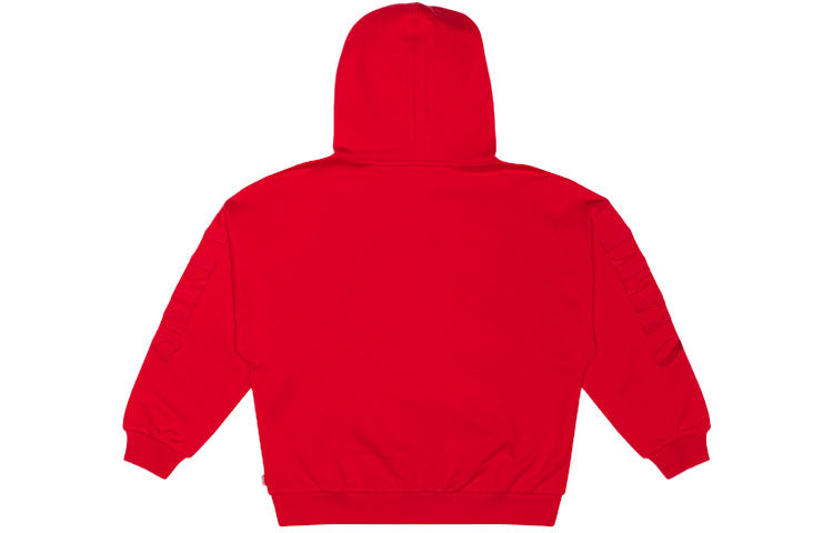 (WMNS) Levi's Logo Hoodie 'Red' 15759-0001
