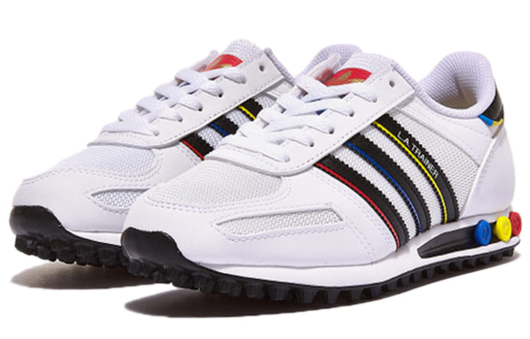 adidas originals LA Trainer Cozy Wear-Resistant Running Shoes White Unisex FY1394
