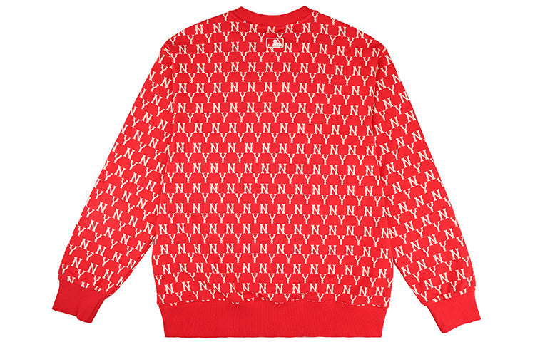MLB New York Yankees Vintage Full Logo Long-Sleeve Fleece Unisex Red 31MTM2041-50R