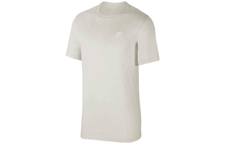 Nike White Logo Embroidered Short Sleeve Creamy White AR4997-072