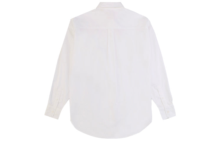 Levis Easy Wave Series Lapel Pure Cotton Long-Sleeved Shirt White 22648-0001