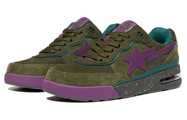 (WMNS) A BATHING APE Road Sta 'Olive Green Purple' 1I30-291-006-PG