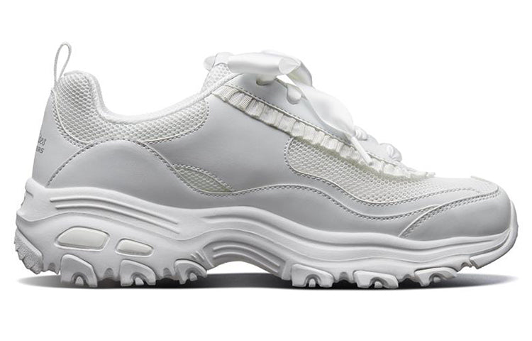 (WMNS)  Skechers D'LITES Sports Casual Shoes 66666193-WHT