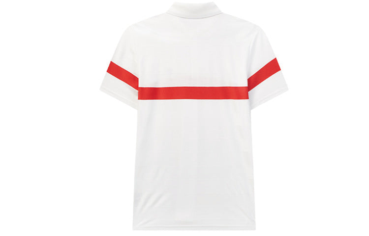 Yellow FILA Logo Printing Contrasting Colors Sports Short Sleeve Polo Shirt White F11M021108F-WT