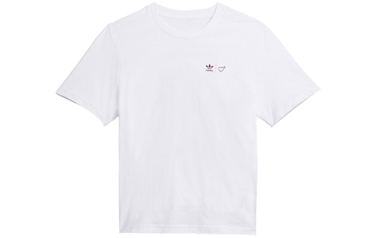 adidas originals x HUMAN MADE Crossover Casual Sports Round Neck Breathable Short Sleeve White GV4338