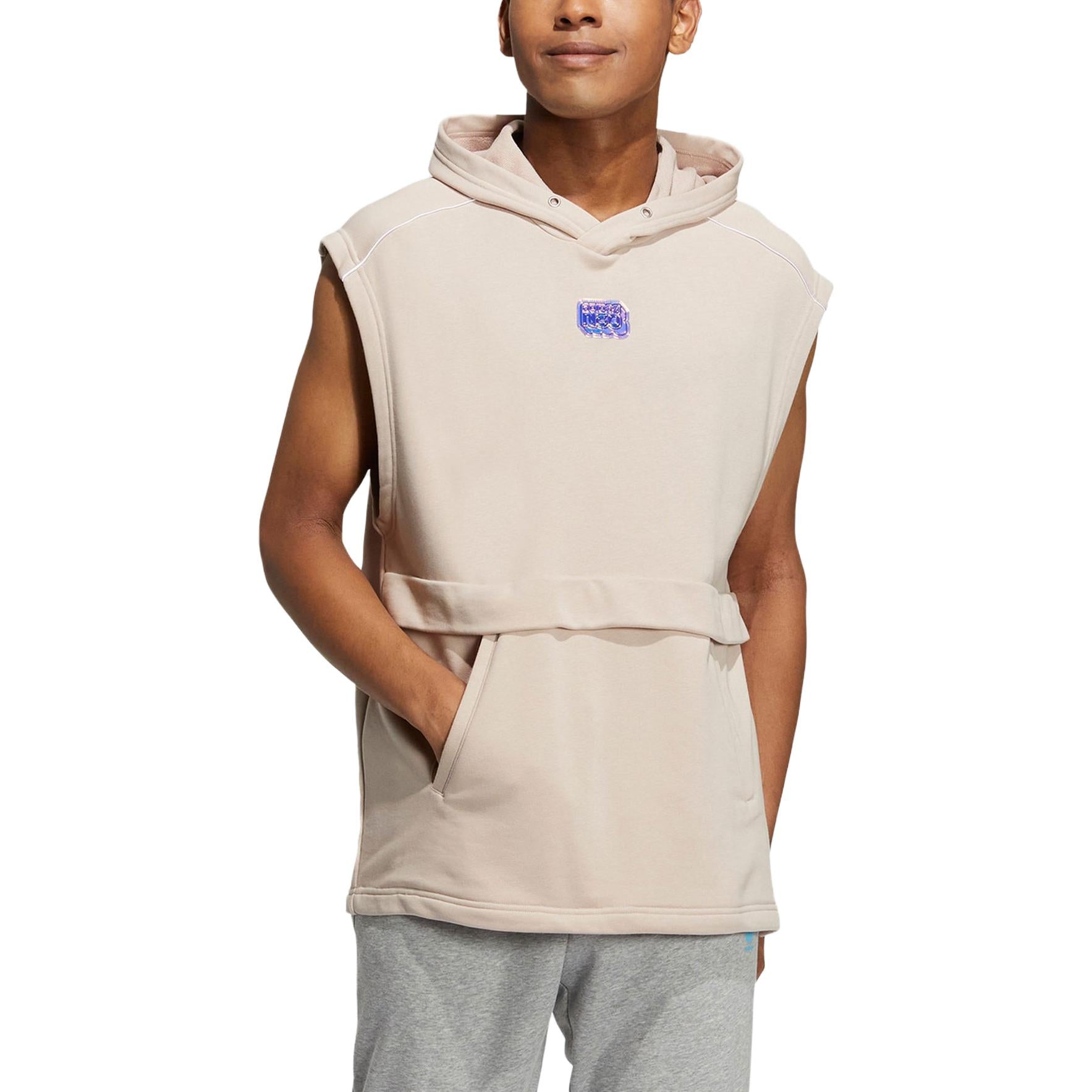 (WMNS) adidas Neo Studio Lounge Hooded Tee 'Beige' IB7644
